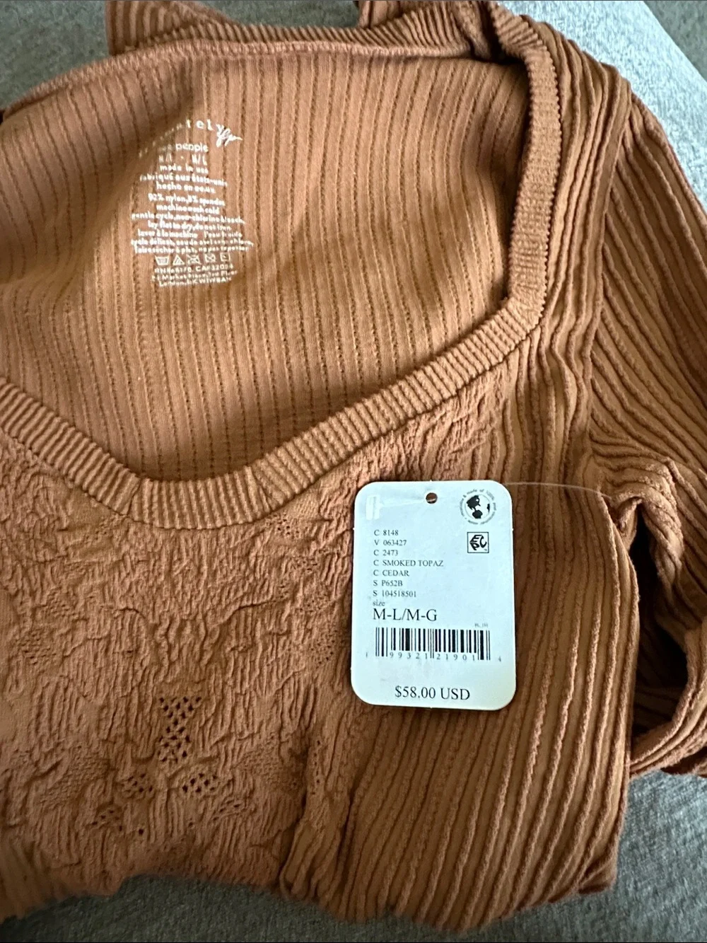 NWT Free People Dynamic Duo Long Sleeve